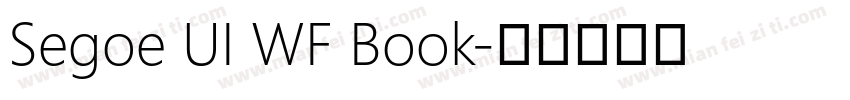 Segoe UI WF Book字体转换
